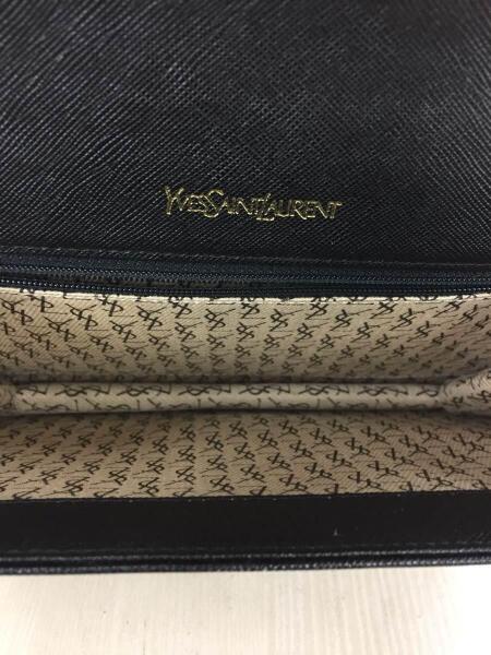 YVES SAINT LAURENT(イヴサンローラン) / クラッチバッグ/レザー/BLK