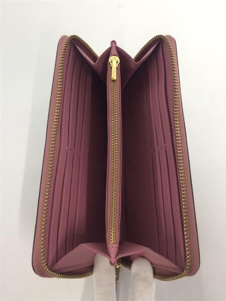 COACH(コーチ) / 長財布/レザー/PNK/57713/ラウンドファスナー 