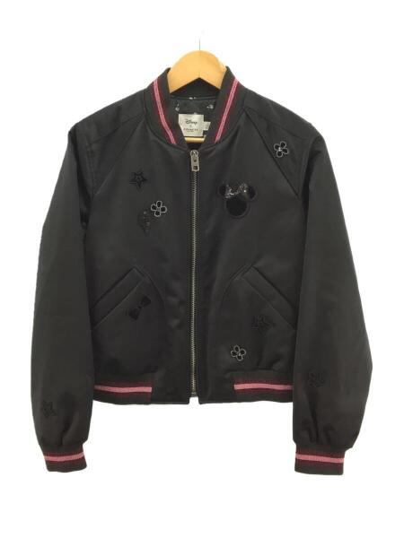 COACH(コーチ) / スタジャン/M/ポリエステル/BLK/無地/F29068 | 古着の 