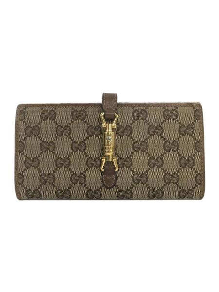 GUCCI 長財布 ブラウン レザー キャンバス GUCCI(グッチ) / 長財布/キャンバス/レディース/220351 | 中古品の販売