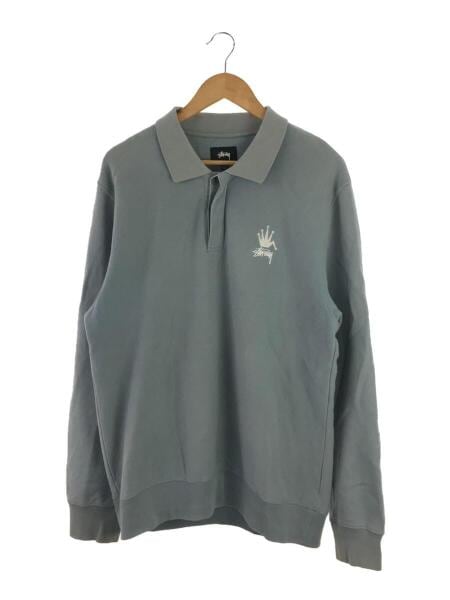 STUSSY(ステューシー) / スウェット/polo fleece/L/コットン/BLU/襟 