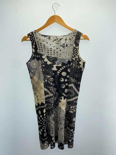 PLEATS PLEASE ISSEY MIYAKE◇ノースリーブシャツ/4/ポリエステル/GRY