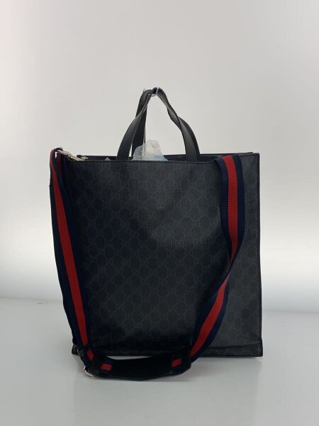 GUCCI(グッチ) / クーリエ2WAY/GGスプリーム/トートバッグ/PVC/BLK/総