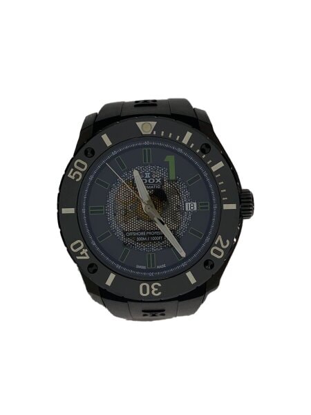 EDOX / クロノオフショアプロフェッショナル/自動巻腕時計/ラバー/BLK/BLK/SS/80088-3-NV2// EDOX(エドックス) / クロノオフショアプロフェッショナル/自動巻腕時計