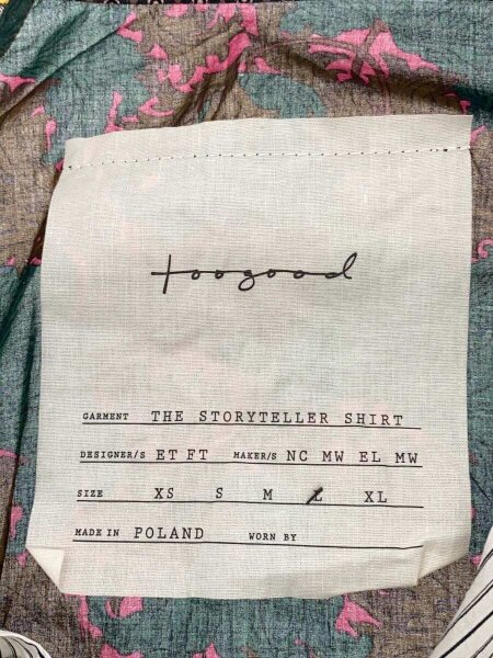 toogood(トゥーグッド) / THE STORYTELLERSHIRT/長袖シャツ/L toogood(トゥーグッド) / THE STORYTELLERSHIRT/長袖シャツ/L