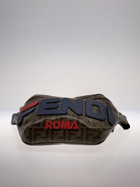 FENDI × FILA / ベルトバッグ/ズッカ柄/ウエストバッグ/角付近加工剥がれ有 FENDI(フェンディ) / ベルトバッグ/ズッカ柄/ウエストバッグ/角付近