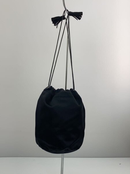 prada サテン 巾着 PRADA(プラダ) / 巾着ポーチ/サテン/フリンジ/ブラック// | 中古品の