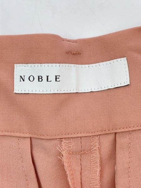 NOBLE / タックカービーボリュームパンツ/34/ウール/ピンク/25-030-240-1080-2-0 NOBLE(ノーブル) / タックカービーボリュームパンツ/34/ウール/ピンク