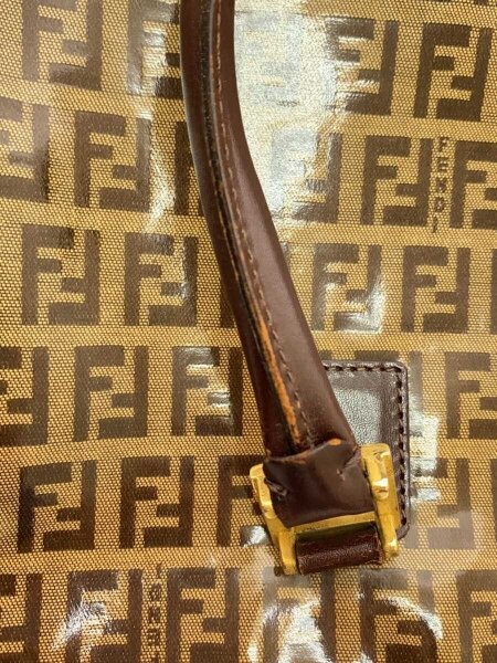 FENDI(フェンディ) / ズッキーノ/ズッカ柄/ハンドバッグ/PVC/キャメル 