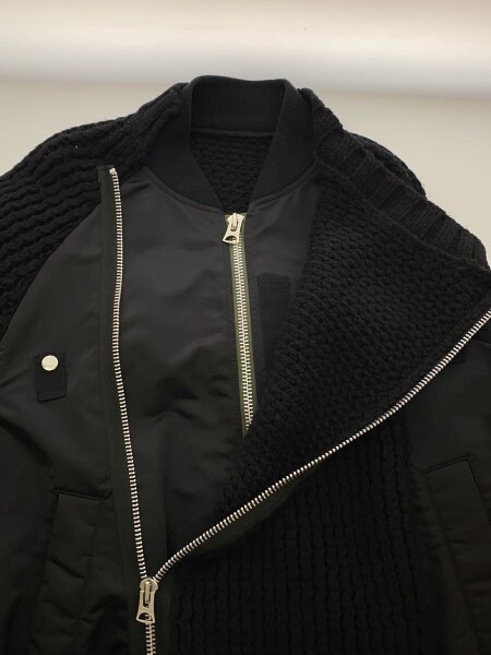 sacai(サカイ) / 23AW/ニット切替デザインブルゾン/ジップアップ 