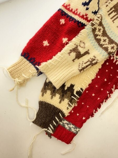 discovered(ディスカバード) / Nordic Collage Sweater/リメイクニット 