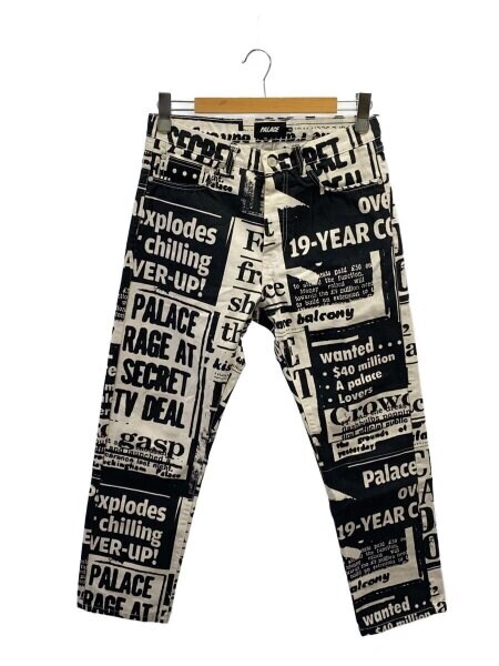 PALACE(パレス) / 22AW/TABLOID DENIM JEAN/30/コットン/ホワイト/総柄 