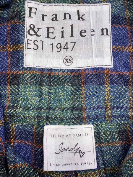 Frank & Eileen 長袖シャツ ドット柄 ブラック XS Frank&Eileen 