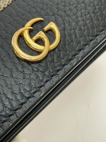 GUCCI(グッチ) / 2つ折り財布_GGマーモント_GGスプリーム/PVC/ブラック