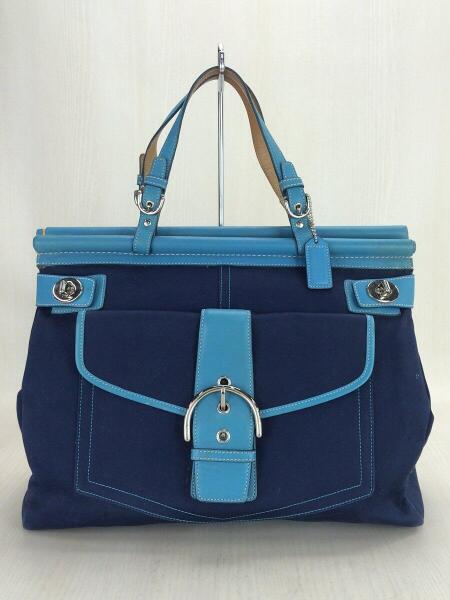 COACH ハンドバッグ レディース 9367 ネイビー×ブルー