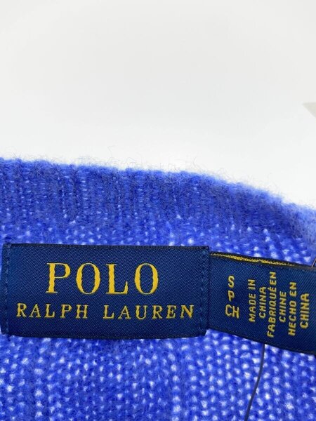 POLO RALPH LAUREN / ニット・セーター(薄手)/S/ウール/BLU/無地/211875831025 POLO RALPH LAUREN(ポロラルフローレン) / ニット・セーター(薄手)/S