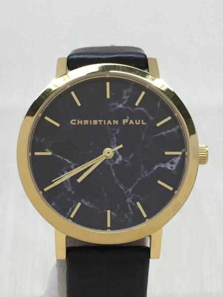 人気ブランド クリスチャンポール 腕時計 MRL-03 35mm 天然皮革 新品 クリスチャンポール 時計 レディース 35mm マーブル 白 MRL-03 腕時計