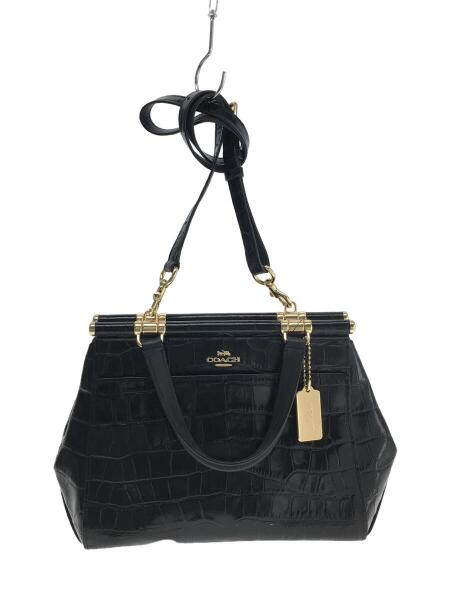 COACH(コーチ) / ハンドバッグ/レザー/ブラック/31660/グレース/クロコ 
