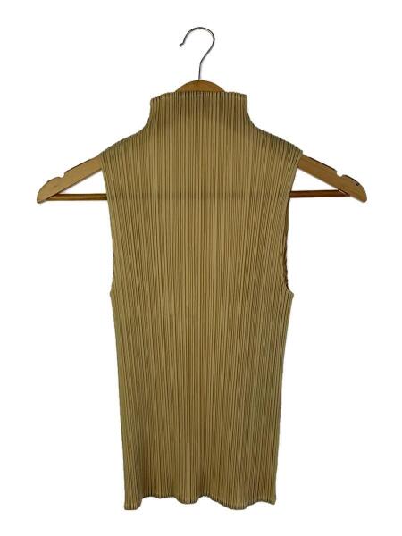 プリーツプリーズ ISSEY MIYAKE ベージュブラウス PLEATS PLEASE ISSEY 