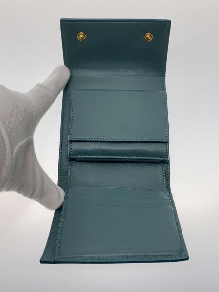 CELINE / スモールウォレット トリオンフ/シャイニーカーフスキン/3つ折り財布/グリーン/10B573FFN.18SE CELINE(セリーヌ) / スモールウォレット トリオンフ/シャイニーカーフ