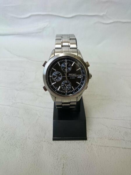 SEIKO(セイコー) / クォーツ腕時計/アナログ/BLK/SLV/7T32-7H60 