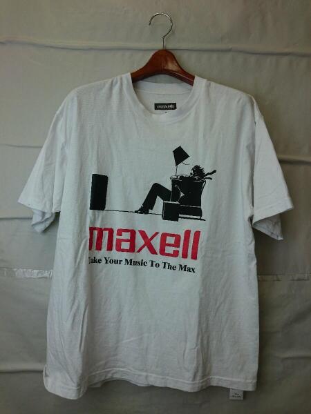 maxell(マクセル) / Tシャツ/M/コットン/WHT/プリント/JOURNAL