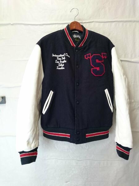 STUSSY(ステューシー) / スタジャン/L/ウール/NVY | 古着の販売・通販 