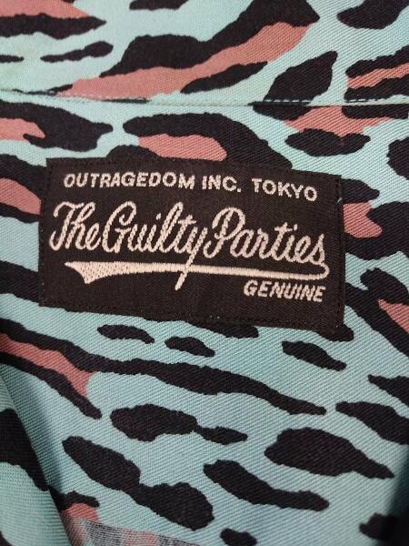 WACKO MARIA(ワコマリア) / 長袖シャツ/M/レーヨン/BLU/レオパード