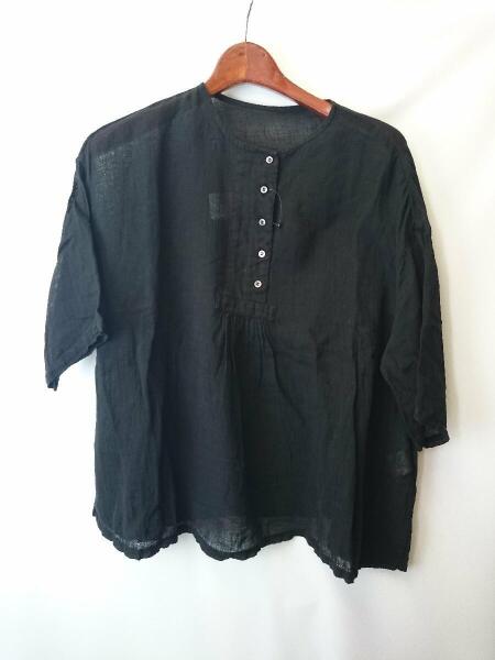 nest Robe(ネストローブ) / 20SS/リネンガーゼ7分袖ブラウス/FREE 