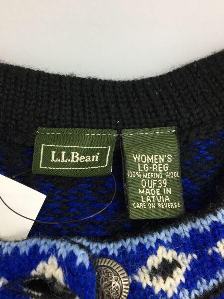 L.L.Bean(エルエルビーン) / クルーネックニットカーディガン(厚手)/L 