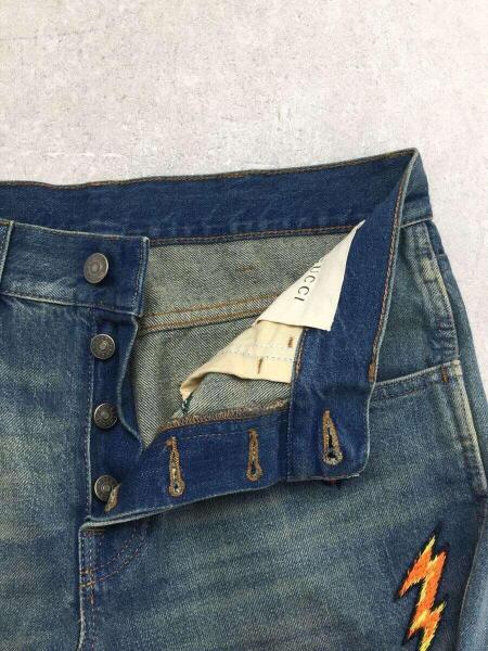 GUCCI(グッチ) / Symbols Tapered Denim Pant/ストレートパンツ/30 