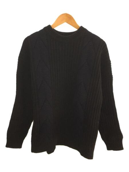 YASHIKI(ヤシキ) / Wadachi Knit/ワダチ/セーター/2/ウール/BLK/NYV 