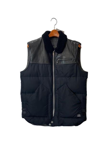 UNDERCOVERISM 08AWレザーヨークダウンベスト UNDERCOVERISM(アンダー