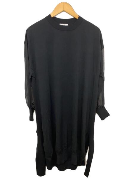 HYKE(ハイク) / 長袖ワンピース/1/コットン/BLK/無地/221-11274 | 古着