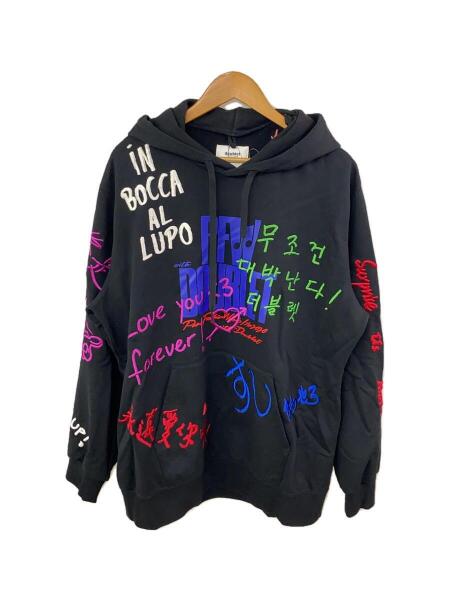 doublet(ダブレット) / 20AW/MESSAGE EMBROIDERY HOODIE/M/コットン 