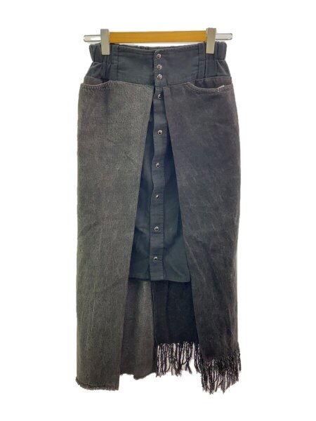 77circa(ナナナナサーカ) / スカート/--/デニム/BLK/無地/リメイク  