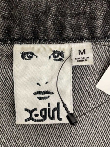 X-girl(エックスガール) / 24SS/DENIM CROPPED SHIRT/M/デニム/BLK 