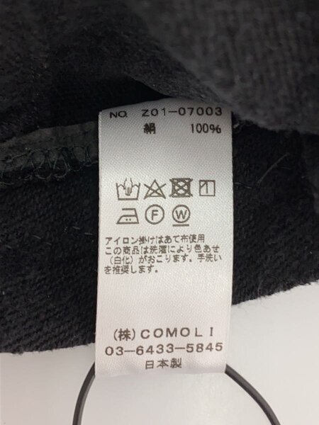 comoli 24SS シルクネップキャップ　USED COMOLI(コモリ) / 24SS/シルクネップキャップ/シルク/BLK/メンズ/Z01
