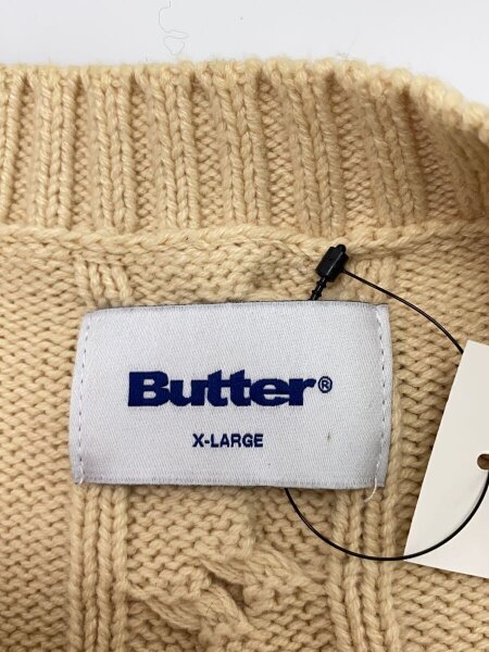 Butter Goods(バターグッズ) / ケーブルニット/XL/アクリル/CRM | 古着 