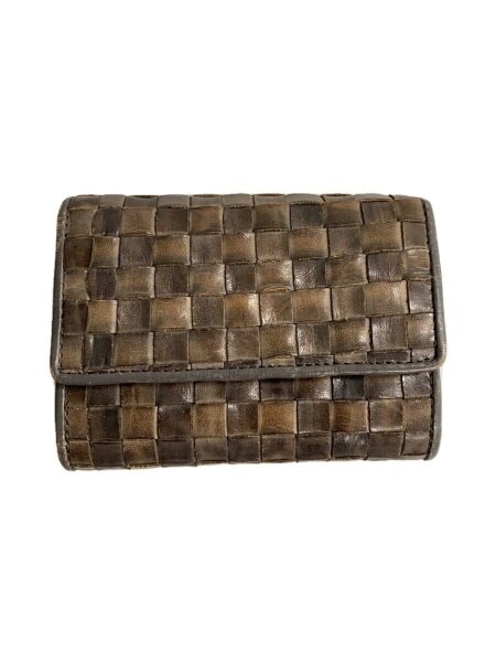 HIROKO HAYASHI(ヒロコハヤシ) / 3つ折り財布/レザー/BRW/無地