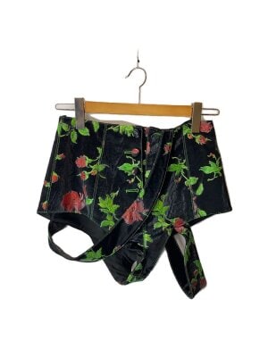 yuhan wang◇ショートパンツ/M/--/BLK/花柄 yuhan wangのショート