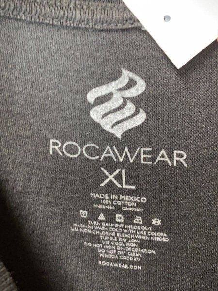 ROCAWEAR(ロカウェア) / レーシング/Y2K/Tシャツ/XL/コットン/BLK