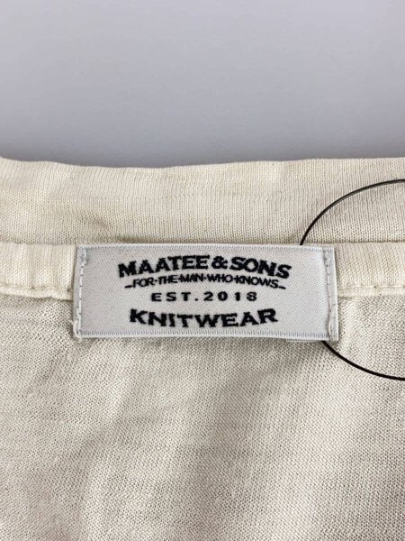 MAATEE & SONS silk V neck Tee 柿の葉別注 MAATEE&SONS(マーティーアンドサンズ) / 柿乃葉別注/V Neck Silk Tee