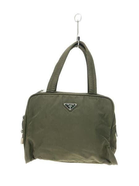 PRADA(プラダ) / ロゴプレート/ハンドバッグ/ナイロン/グリーン | 中古