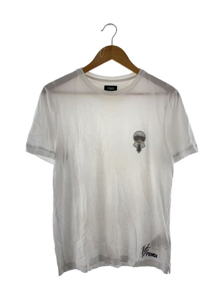 FENDI(フェンディ) / ラガーフェルドビジューカリートTシャツ/M 