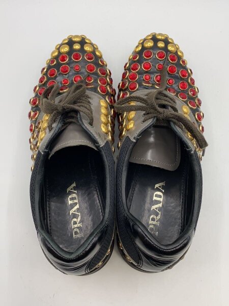 PRADA(プラダ) / 12SS/スタッズ/ドレスシューズ/UK7/マルチカラー