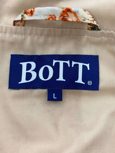 BoTT(ボット) / Flower Hooded Jacket/ジャケット/L/コットン/ベージュ 
