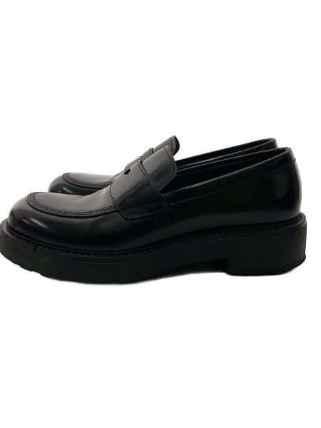 PRADA(プラダ) / Brushed Leather Loafers/ローファー/US7.5/ブラック 