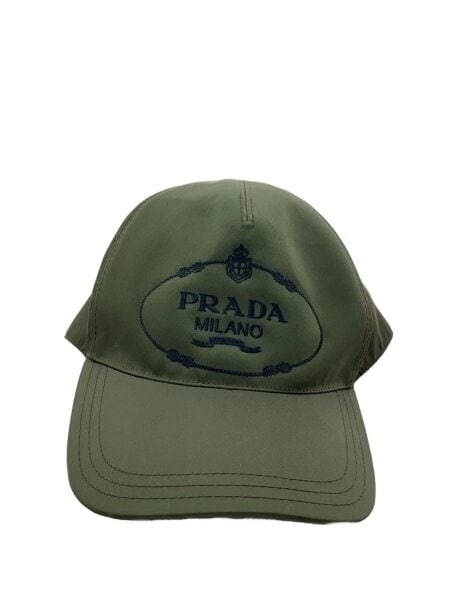 PRADA ナイロンキャップ ブラウン Lサイズ PRADA(プラダ) / キャップ/L/ナイロン/KHK/メンズ | 中古品の販売