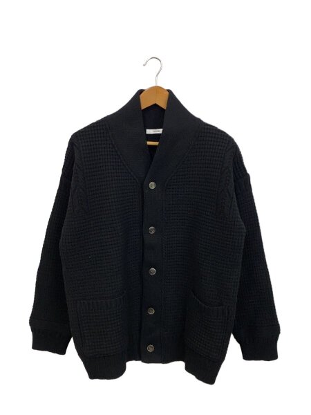 YASHIKI(ヤシキ) / カーディガン(厚手)/1/ウール/BLK/無地/ysk-17aw 